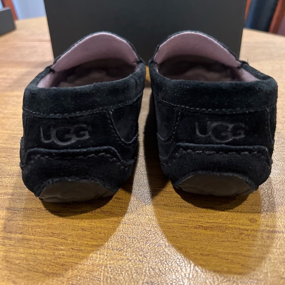 UGG Men's Adler Black Suede Slip-Ons - Picture 5 of 13